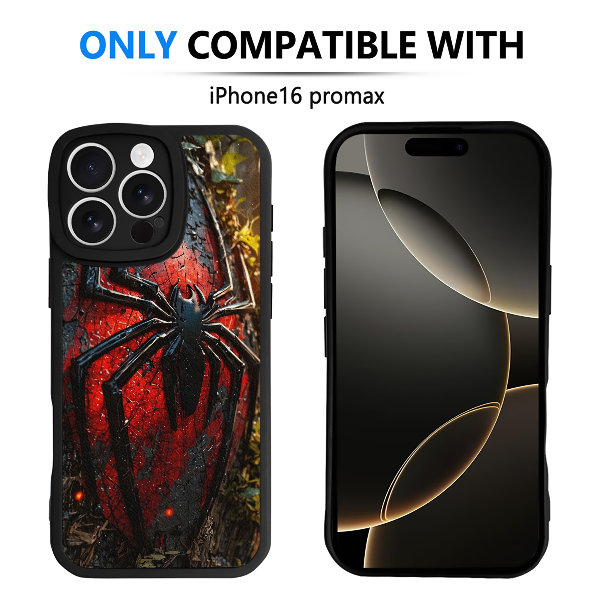 （画像用） Spider Man スパイダーマン 【iPhone 16シリーズ対応】シリコンスマホケース（レザー調） 材質：シリコン